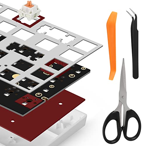 RUNJRX EVA�L�[�{�[�h�t�H�[���L�b�g DIY�J�X�^���L�[�{�[�h�p �X�C�b�`�p�b�h/PCB���W�����[�_���p�[/�{�g���t�H�[��/�|�W�V�����{�[�h�p�b�h�A�b�v�O���[�h�t�� (RJ-047)