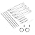 463342119 Grill Replacement Parts for Charbroil Performance 4 Burner 463342119, 463332718, 463347017, 463342118 , 463376217, 463376018P2, G470-5200-W1 Burner Tube, G470-0004-W1A Heat Plate, Crossover