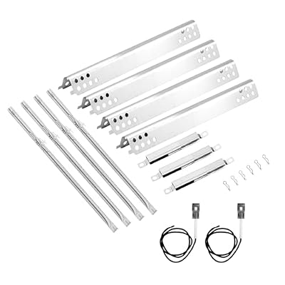 463342119 Grill Replacement Parts for Charbroil Performance 4 Burner 463342119, 463332718, 463347017, 463342118 , 463376217, 463376018P2, G470-5200-W1 Burner Tube, G470-0004-W1A Heat Plate, Crossover
