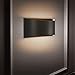 Maxxima LED Outdoor Wall Light, Modern Up and Down Sconce Light, Dimmable, 12 Watt, 700 Lumens, 5 CCT 2700K/3000K/3500K/4000K/5000K, Black Wall Wash, Commercial or Residential