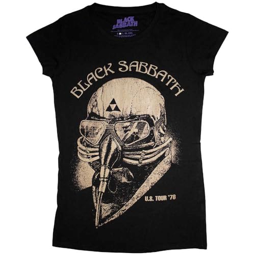 T-shirt Black Sabbath Rock Off noir en taille XS vêtement de collection 1978