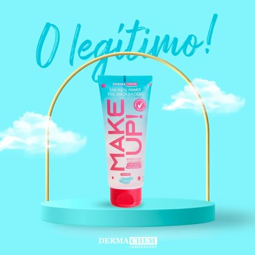 Sabonete Facial Primer | Ácido Hialurônico | Reduz Poros | Hidratação | Prepara a Pele | Make