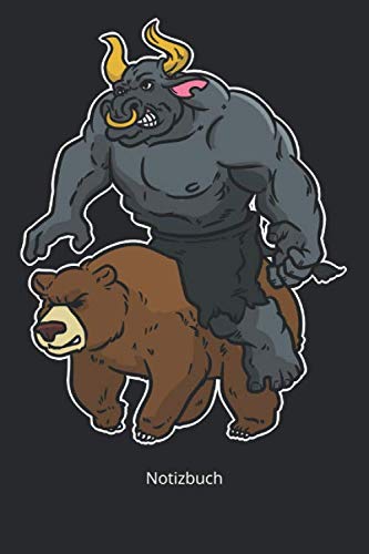 Preisvergleich Produktbild Notizbuch: Bulle vs Bär Aktien Börse ETF Kapital Geldanlage Aktionär Notizbuch (Liniertes Notizbuch mit 100 Seiten für Eintragungen aller Art)