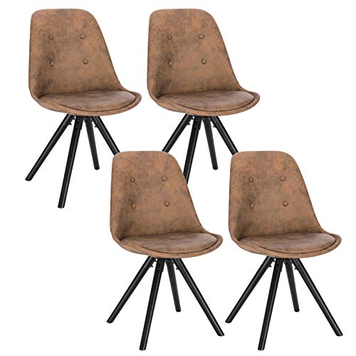WOLTU Esszimmerstühle 4er Set, Küchenstuhl, Skandinavisch Design,...
