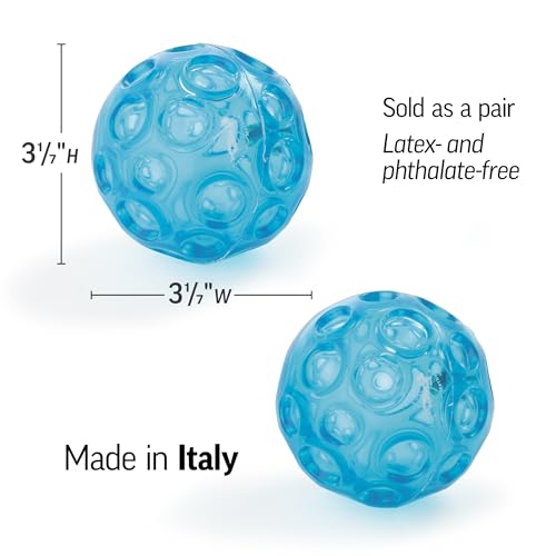 image for OPTP Franklin Method Small Blue Textured Ball Set (Pair) - Inflatable 