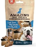 Amazing Dog Treats Premium Cow Hooves for Dogs (10 pc/pk) - Safe Cow Hoof Dog Chews - All Natural Be