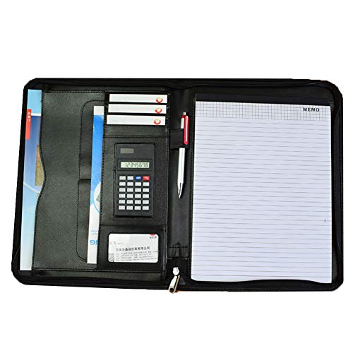 Preisvergleich Produktbild Schreibmappe Konferenzmappe A4 Kunstleder mit eingestelltem Rechner- Taschland Schreibmappe Konferenzmappe Businessmappe Aktenmappe 25 * 3 * 33 CM