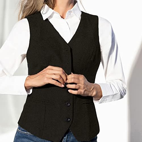 Gilet Elegante Donna Senza Maniche A Monopetto Con Cinturino Regolabile – Perfetto Per Ufficio E Tempo Libero