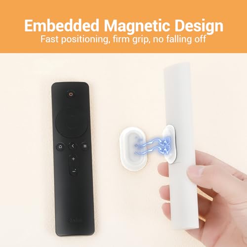 JIYIN 4Pcs Remote Control Holder, Magnetic Remote Control Holder, Remote Holder Wall Mount, Hole Free Remote Control Organizers Storage for TV, Fan, and Air Conditioner Wall Holder(White) - Cosy Home Interiors JIYIN 4Pcs Remote Control Holder, Magnetic Remote Control Holder, Remote Holder Wall Mount, Hole Free Remote Control Organizers Storage for TV, Fan, and Air Conditioner Wall Holder(White) - Image 2