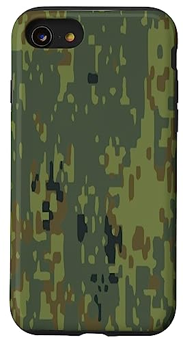 Russian Digital Flora Camo Camouflage Army Military Pattern Case for iPhone SE (2020) / 7 / 8