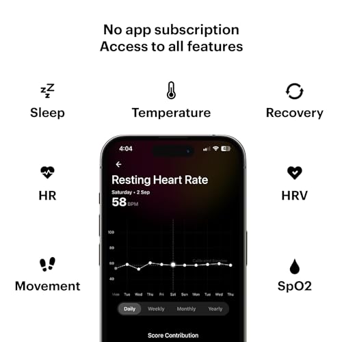 Image of ULTRAHUMAN Ring AIR - No App Subscription - Smart Ring - Size First with Sizing Kit - Track Sleep, Movement & Recovery Score, Workouts, HR, HRV - Up to 6 Days Battery (Size 9)