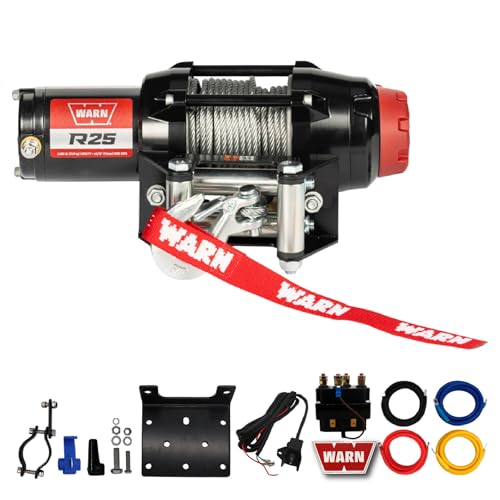 Warn R25 Wire Rope Winch – 2,500 lb Pulling Capacity,