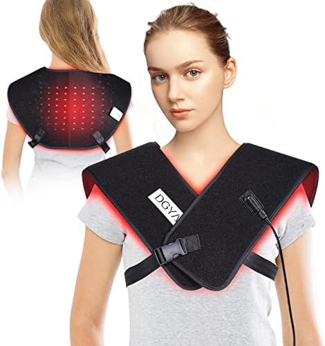 DGXINJUN Red Light Therapy for Shoulder Back Body Pain Relief Infrared Light Therapy Devices 850nm Joints Muscle Nerve Wrap Led Flexible Wearable Pads Home Use FDA Cleared