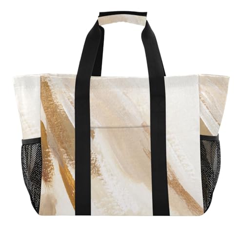 Reusable Pool Bag with Waterproof Coating Stylish Beach Tote