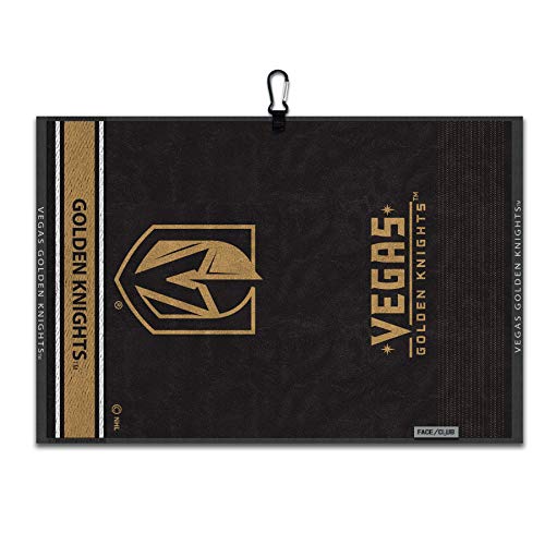 Team Effort Vegas Golden Knights Face/Club Jacquard Golf Towel 16" X 24" #TOP10