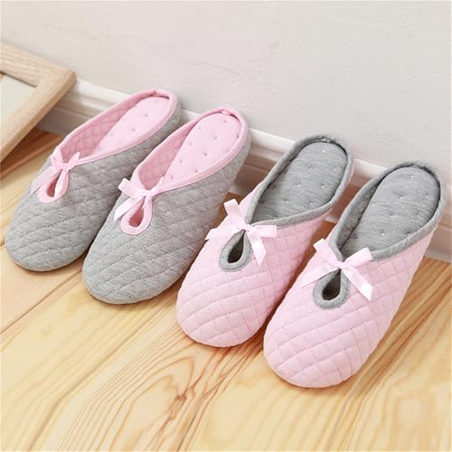 Slippers for Hospital Delivery, Wide Comfy Postpartum Slippers for Women, Soft Cotton, Non Slip, Noise Reducing Indoor House Shoes2