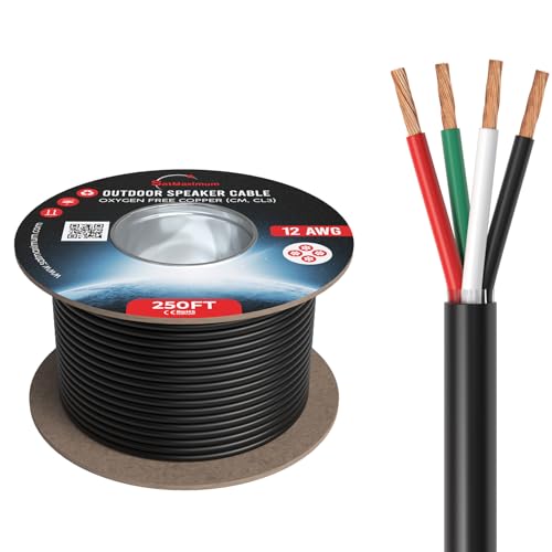 Câble haut-parleur extérieur en cuivre sans oxygène pur pour une transmission audio sans perte