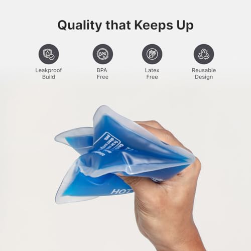 Image of Cult Reusable Hot & Cold Gel Pack for Pain Relief in Cramps, Swelling, Sports Injuries, Neck, Back, Shoulders, Joints, and Everyday Muscle Recovery - Flexible & Portable Therapy Pack of 2