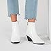 ZODOF botines mujer 2019 Botas Tubo corto Tacones altos Piel de serpiente...