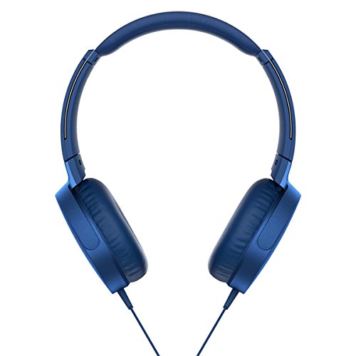 Sony XB550AP Extra Bass On-Ear Headset/Headphones with mic for phone call, Blue