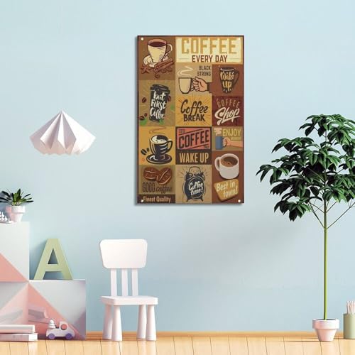 Affiches types de café pour habiller un mur vide avec style vintage