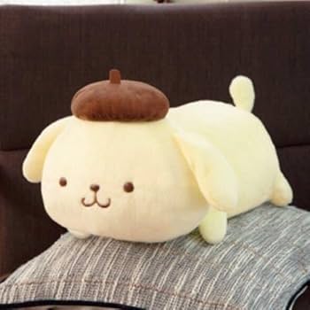 Amazon.co.jp: ポムポムプリン フワフワ寝そべりBIGぬいぐるみ
