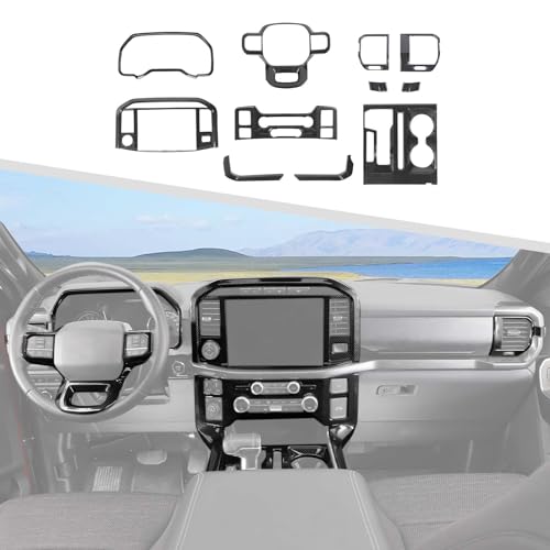 Kit garniture intérieure Ford F150 2021-2023 Jimen 11 pièces rouge