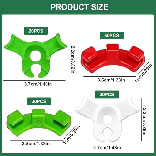 JIEBAO 120 Stück Pflanzenbieger, Low Stress Training Clips, Pflanzen Bieger Clips, Plant Training Biege Clips, 90 Grad Pflanzenstützclips, Zum Biegen von Pflanzenstämmen und Ändern der Wuchsrichtung