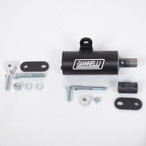 Giannelli Silenziatore Piaggio Vespa Px 125/150Lml Star 125/150 2T - Vespa Px 200 In Alluminio Anodizzato Nero