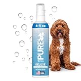 TropiClean Pure 2-in-1 Dog Perfume Spray, Breezy Fresh Scent, Long Lasting Deodoziring Spray for Smelly Dogs, Cleans and Moisturizes Skin & Coat, 8oz.