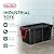 Sterilite 4-Pack Industrial Tote, Heavy-Duty Storage Bins w/Lids and Wheels, 40 Gallon - Stackable Organizing Containers for Home, Garage, Office, and Basement