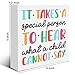 Special Education Teacher Gift Thank You Gifts for Behavior Analyst Autism SPED Teacher It Takes a Special Person to Hear What a Child Cannot Say Wood Block Sign 5 X 5 Inches