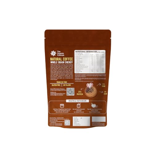 Image of The Organic Cosmos Signature High Protein Oats | 25g Protein | Rich Coffee Flavour | Gluten Free | High Fiber | Whole Grain Oats | No Artificial Sweetener | No Artificial Flavours | 1kg