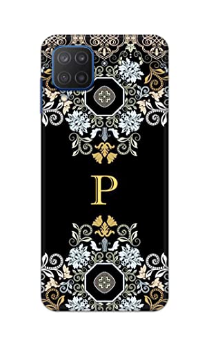 Image of Printed Hard Back Cover Case for Samsung Galaxy M12 Back Cover (Alphabet P) -1803