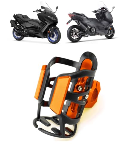 BayThral FOR TMAX530 TMAX560 �K�p �I�[�g�o�C�̃h�����N�J�b�v�X�^���h�z���_�[�N���b�V���o�[���{�g�� ���t���ȒP �o�C�N�p �E�H�[�^�[�J�b�v�z���_�[�����^�тɕ֗��ł� �A�N�Z�T���[ FOR TMAX560 �Ԏ�݌v (�I�����W