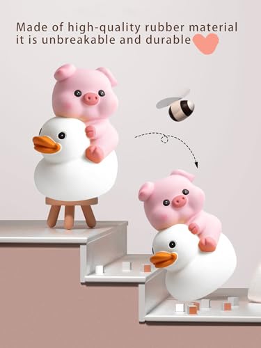 Image of Yellow Duck Coin Money Bank，Cute Pink Pig Money Box，Unbreakable Coin Jar for Kids with Adorable Design (White)