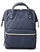 Kah&Kee Leather Backpack Diaper Bag with Laptop Compartment Travel School for Women Man (Navy, Large)