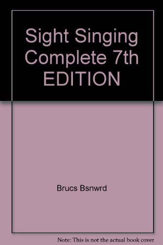 Sight Singing Complete (Hardcover, 2006) 7th ED... B003TRX1FW Book Cover