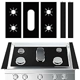 Stove Cover Gas Stove Top Burner Covers (5pack) Protectors for Samsung Gas Range Stove Mat Non-Stick Oven Liners Mat Gas Range Protectors Covers, Reusable Washable Stove Clean Stove Guard parts