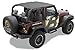 Bestop 5258335 Black Diamond Safari-Style Bikini Top for 2010-2018 Wrangler JK 2DR