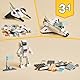 LEGO 31134 Creator 3in1 Spaceshuttle Spielzeug zum Astronauten zum Raumschiff, Konstruktionsspielzeug für Kinder, Jungen, Mädchen ab 6 Jahren, kreative Geschenkidee