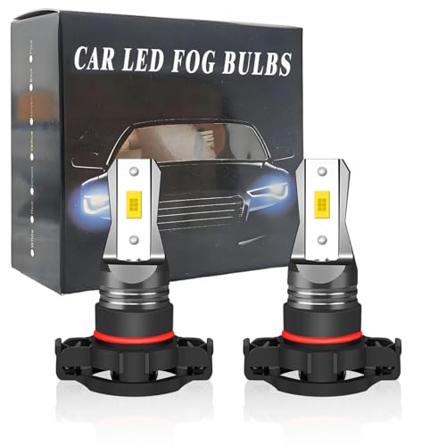 LED Fog Light Bulbs For Dodge Durango 2011 2012 2013, 5202/H16 LED Fog Light Bulbs, 3200 Lumens Super Bright, 6000K Xenon White, 3030 12 SMD Chips, DRL Replacement Lamps,Pack of 2