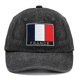2026 World Cup France National Team Baseball Cap,Adjustable Flag Baseball Hat for World Cup Fan Black