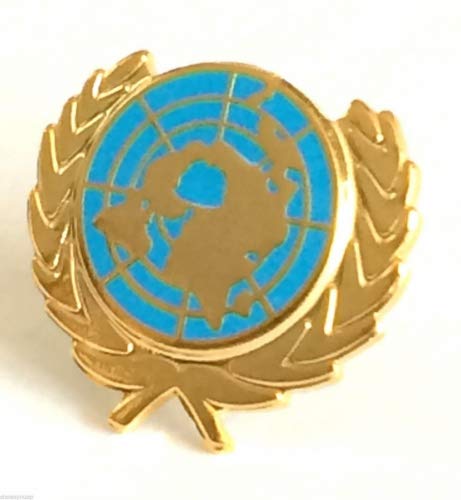 UNITED NATIONS HARD ENAMEL LAPEL PIN BADGE