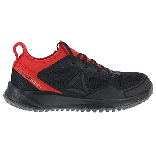Image of Reebok Work Mens All Terrain Slip Resistant Steel Toe Work Safety Shoes Casual - Black