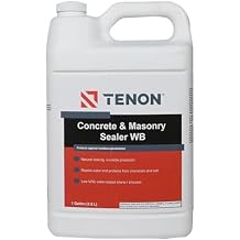 Tenon Concrete & Masonry Sealer WB - Penetrating, Water Based, Natural Look, Concrete, Masonry, Stone, Brick Sealer, Reduces Damage from Salt, Stains, Cracking, Low VOC 1 Gallon