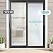 Coavas Window Privacy Film Frosted Glass Static Cling Heat Blocking Window Tint for Home Day and Night Sun Blocker Insulation Bathroom Door Decorative Frosting Cover Sticker (17.5 x 78.7 Inch, Pure)