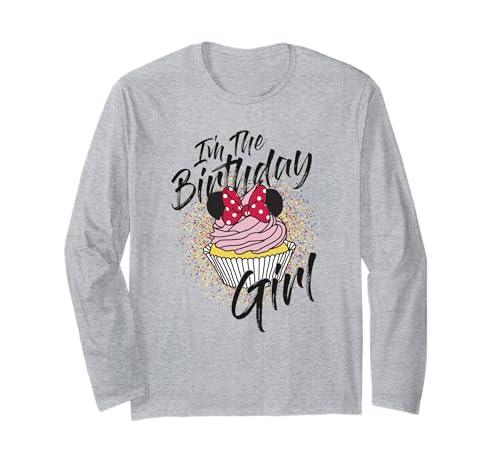T-shirt Minnie Mouse d'anniversaire Disney à manches longues pour fille