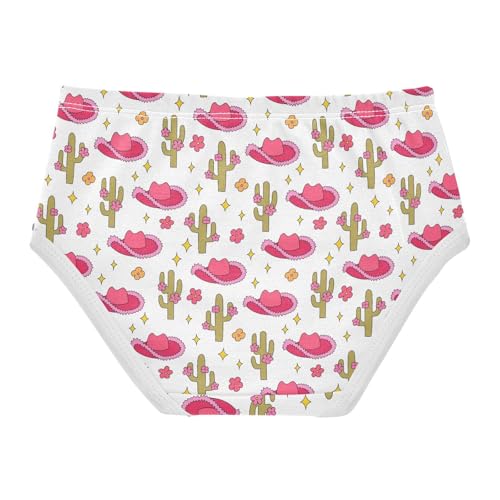 Girls' Underwear Cowboy Hats Cacti Cotton Stretch Comfort Toddler Panties2
