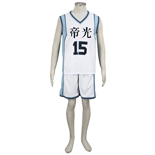 Flycos 黒子のバスケ 帝光中学 バスケットボールの服 N0.15 ホワイト イベント コスプレ衣装 コスチューム